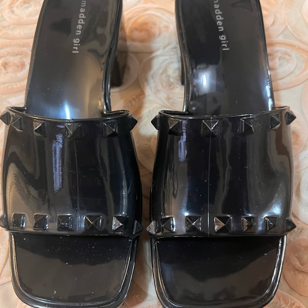 Steve Madden Patent Platform Slides - image 1